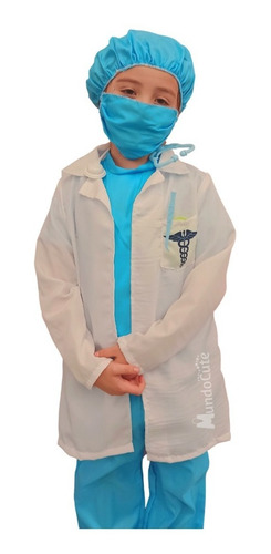Imagen 7 de 7 de Disfraz Medico Doctor Niño Incluye Accesorios Disfraces