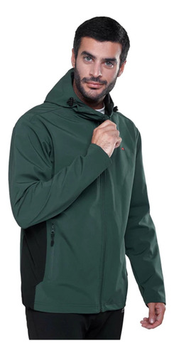 Campera Deportivo Hombre Montagne Verde Training Outdoor Fit