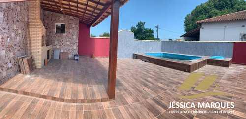Imagem 9 de 10 de Casa De 2 Quartos, Área Gourmet Piscina Em Unamar - Jmc35.2