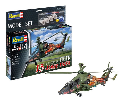 Eurocopter Tiger 15 Jahre Tiger 1/72 Kit Montar Revell 63839