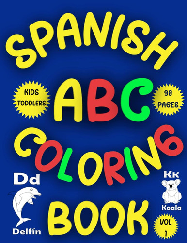 Libro: Libro Para Colorear Abc En Español: Para Niños Pequeñ