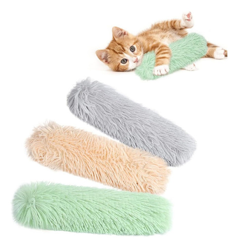 Wolfi Paquete De 3 Almohadas Interactivas De Hierba Gatera Color Multicolor