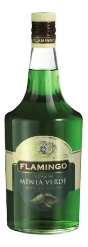 Licor De Menta Verde Flamingo 1000 Ml.*