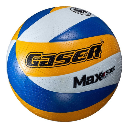 Balón Gaser Vóleibol Max Pro 5000 No.5... Color Amarillo/Blanco/Azul