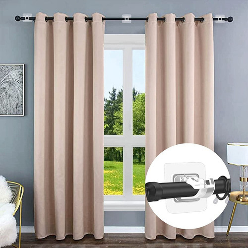 Tf Soporte Autoadhesivo Para Barras De Cortina, 10