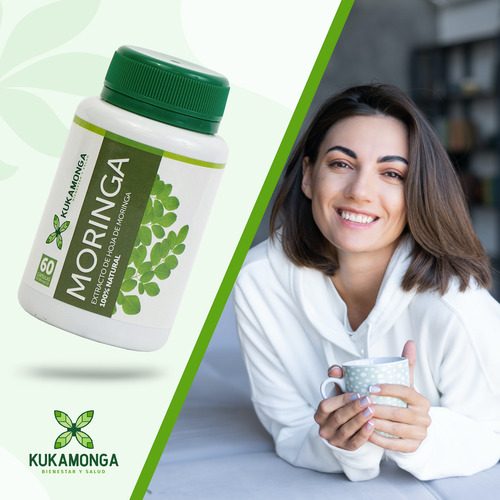 Moringa 60 Cápsulas De 500 Mg Sabor Sin sabor