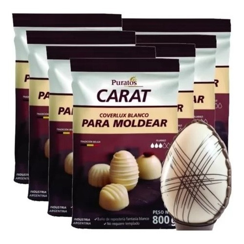 Chocolate Carat Blanco 800 Grs
