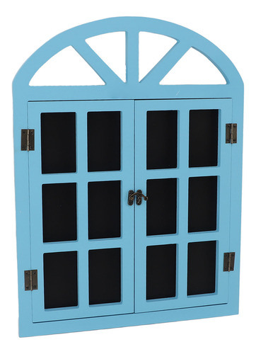 Placa De Lousa Azul Falsa Para Janela Preta Versátil