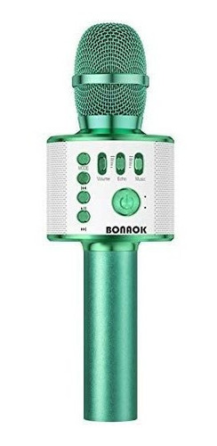 Microfono Karaoke Bonaok Con Bluetooth / Verde