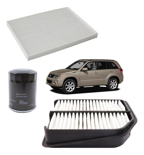 Kit Filtros Suzuki Grand Nomade 2.0 Bencinero J20a 2006/2011