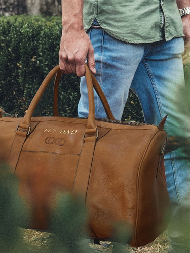 Imagen 4 de 6 de Maleta De Viaje Duffle Bag Piel Genuina Mod. Bacalar