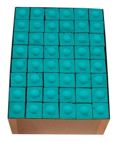 Caja De Tizas Verde Para Billar Con 144 Piezas -dm