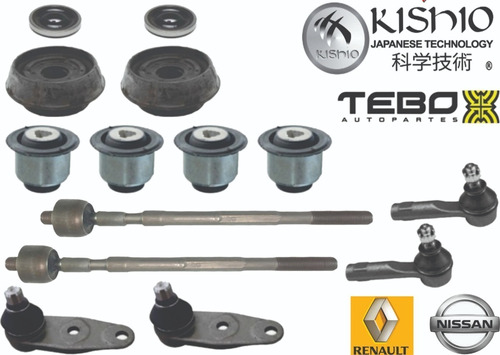 Kit Rotulas Bieleta Tebo Hidra Base Bujes Renault Clio 02-10