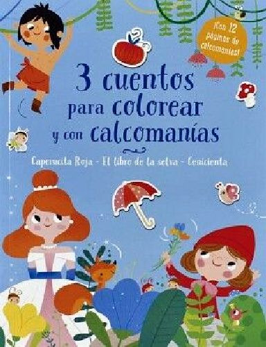 3 Cuentos Para Colorear Y Calcomanías