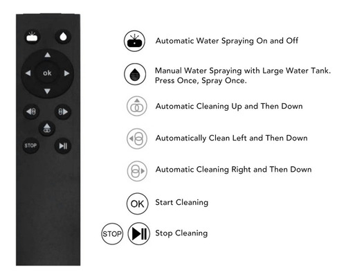 Robot Limpiador De Ventanas Automático Rociador De Agua Eléc