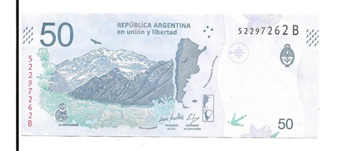 Liquido Billete De Argentina 50 Pesos Convertibles Cóndor