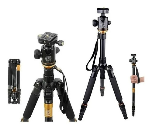 Tripé Com Monopé Qzsd-q666 - Cabeça Ballhead - 10kg Carga