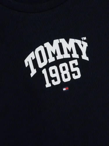 Camiseta Universitaria De Punto Niña Azul Tommy Hilfiger