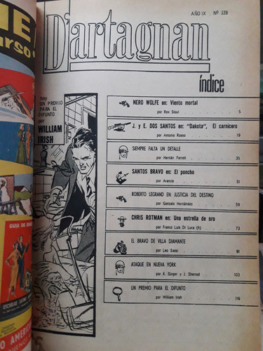 Revista Dartagnan Nro 128 (Usado)