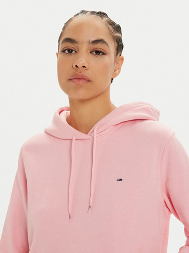 Polerón Hoodie Flag Logo Rosado Tommy Hilfiger