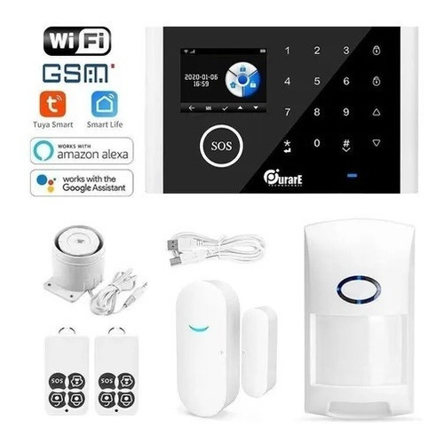 Kit Alarma Casa Gsm 3g Wifi Sin Contrato Completa + Chip 