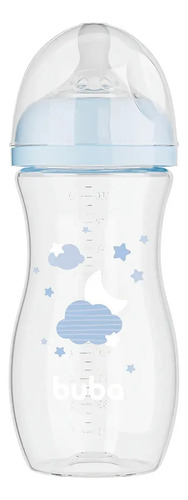 Mamadeira Easy Flow Buba 330ml Anticólica +4 Meses Fluxo 3 Nuvem Azul