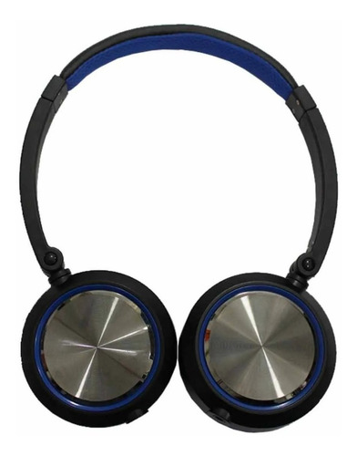 Fone De Ouvido Headphone On-ear Yoga Cd-46  Azul E Preto