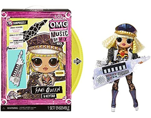Lol Surprise Omg Remix Rock Fame Queen Fashion Doll Con 15 S
