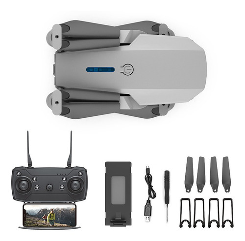 E88 Rc Drone Con Cámara 4k Quadcopter + 3 Batería