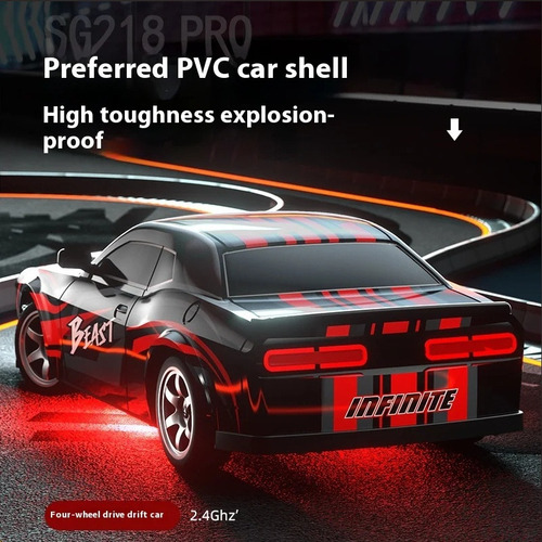 Mz Dodge Challenger Rc 1:16 Carro De Corrida De Brinquedo
