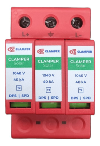 Kit Com 20 Dps Solar Clamper 1040v 40ka Proteção De Surto Cc