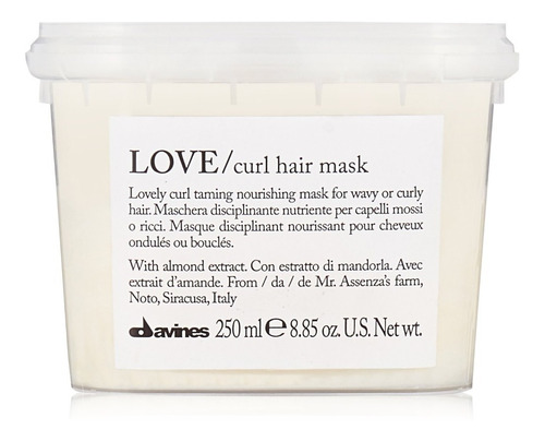 Love Curl Hair Mask Davines 250 Ml