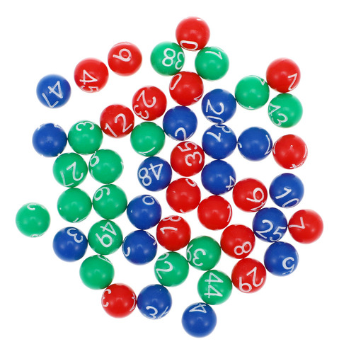 Fk 49 Bolas Plástico Para Juegos Rifa Con Números Bing