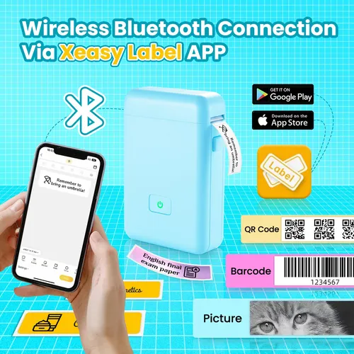 Label Maker Vretti Hp2 Portátil Bluetooth Con Múltiples Plan