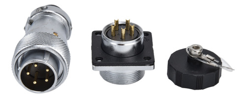 Conector De Avión Ws20 De 5 Pines Para Panel Hembra De Metal