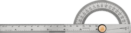Transferidor De Ângulos Goniômetro 0-180 Graus Aço Carbono -