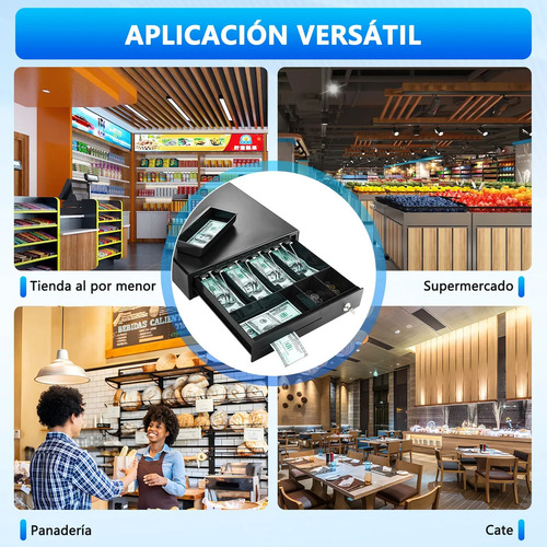 Caja Registradora Para Negocio Con Cerradura Automatico Rj11
