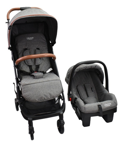 Carriola Lock It Travel System Gris - Infanti Color del chasis Negro