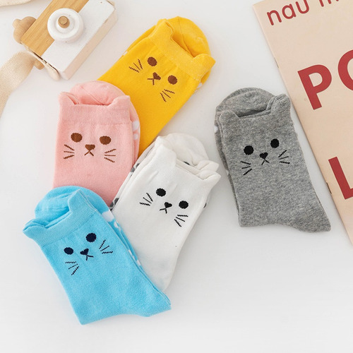Calcetines De Gato Lindos Para Mujer, Regalos De Gato