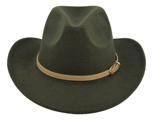 . Sombrero De Vaquero Retro Sombrero De Copa De Lana