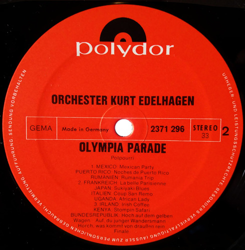 Orchestre Kurt Edelhagen - Olympia Parade Marchas (Usado)