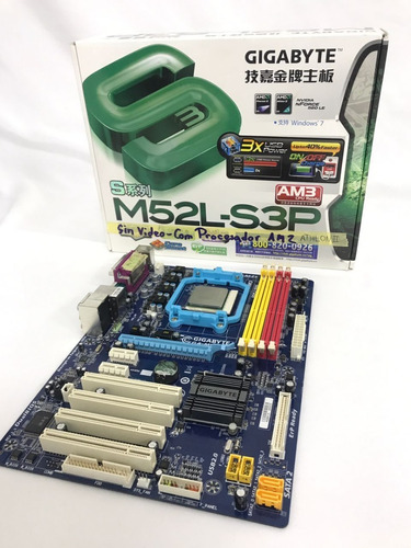 Tarjeta Madre Gigabyte M52l-s3p Ddr2, Cpu Ahtlon X2 Amd Am3