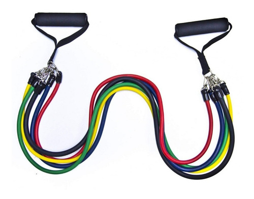 Set Resistencia De 5 Ligas Bandas Fitness Pilates Gym Sport