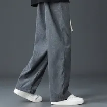 Comprar Pantalones Anchos De Pana Para Hombre, Pantalones De Chándal