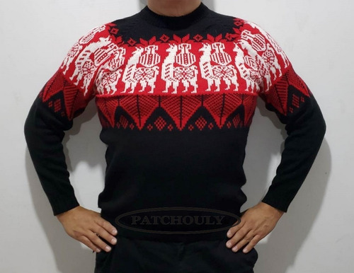 Imagen 4 de 4 de Sweater Pullover Lana Alpaca Llama Talle L Unisex Cantaro