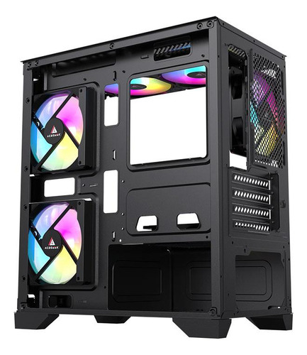 Gabinete Gamer Acegeek Rhythm Mid-tower Lateral/vidro, Preto
