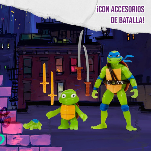 Tortugas Ninja Mutantes Formación De Un Ninja Leonardo Orig.