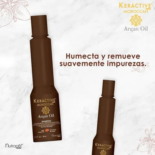 Kit Argan Oil Nutrapel Reestructura Cabello 3 Pzs