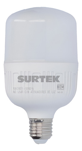 Foco Led Alta Potencia 40w Luz Blanca Surtek Color De La Luz