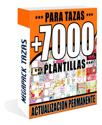 +4000 Plantillas Premium Para Sublimar Tazas